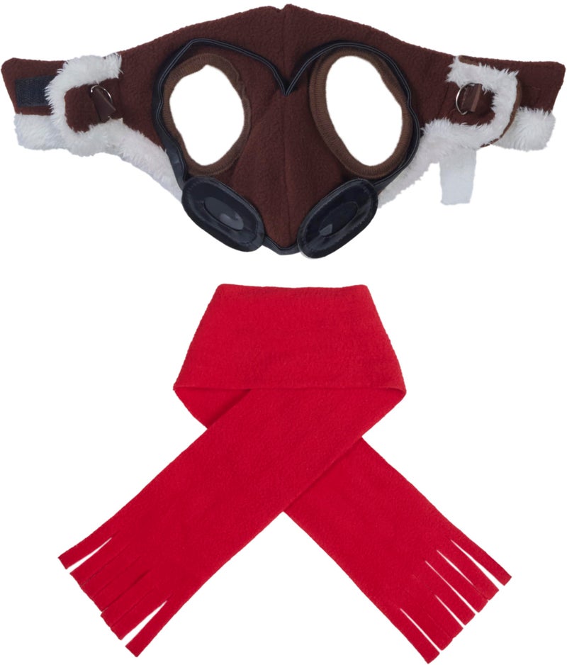 Rubies Aviator Pet Hat & Scarf Set for Dogs or Cats, M/L - Image 3